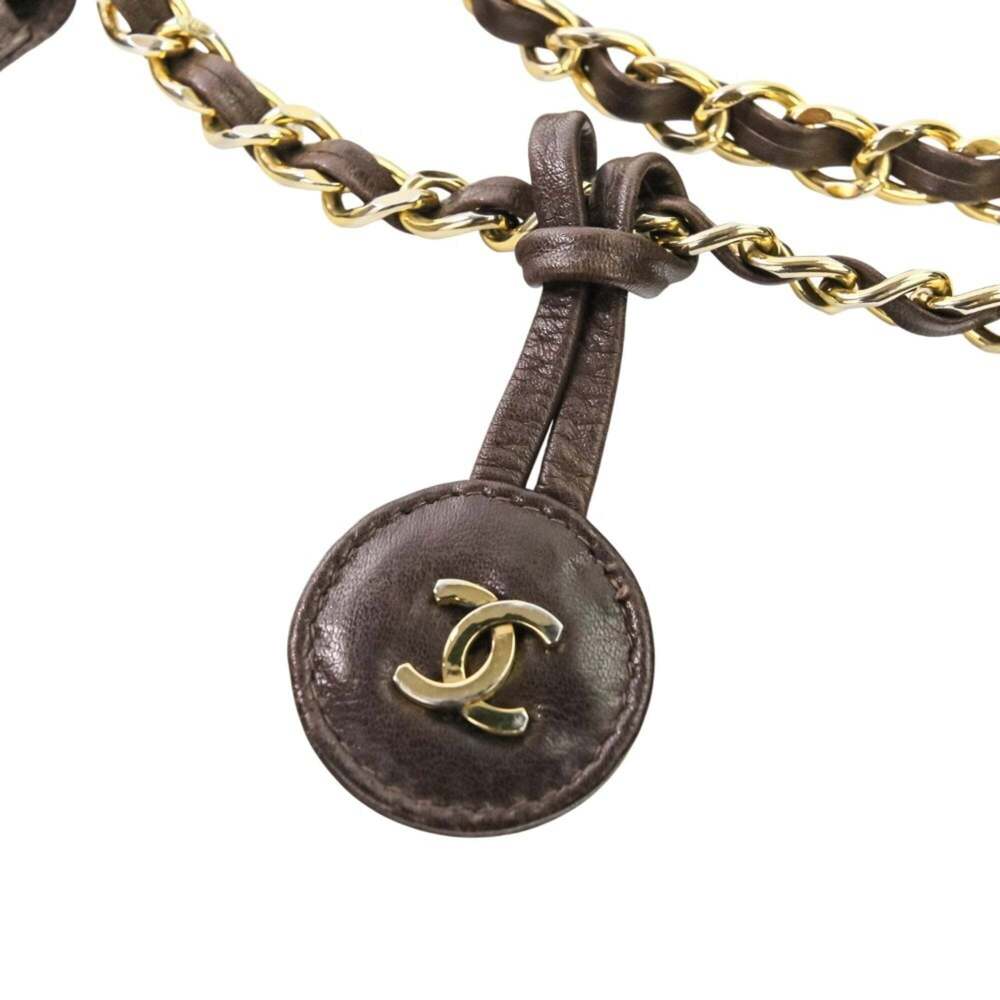 CHANEL Brown Leather Shoulder Bag - Picture 8 of 13